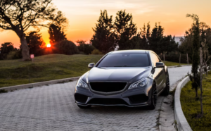 grey luxury sedan